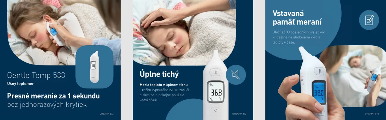 Tlakomer OMRON Gentle Temp 533