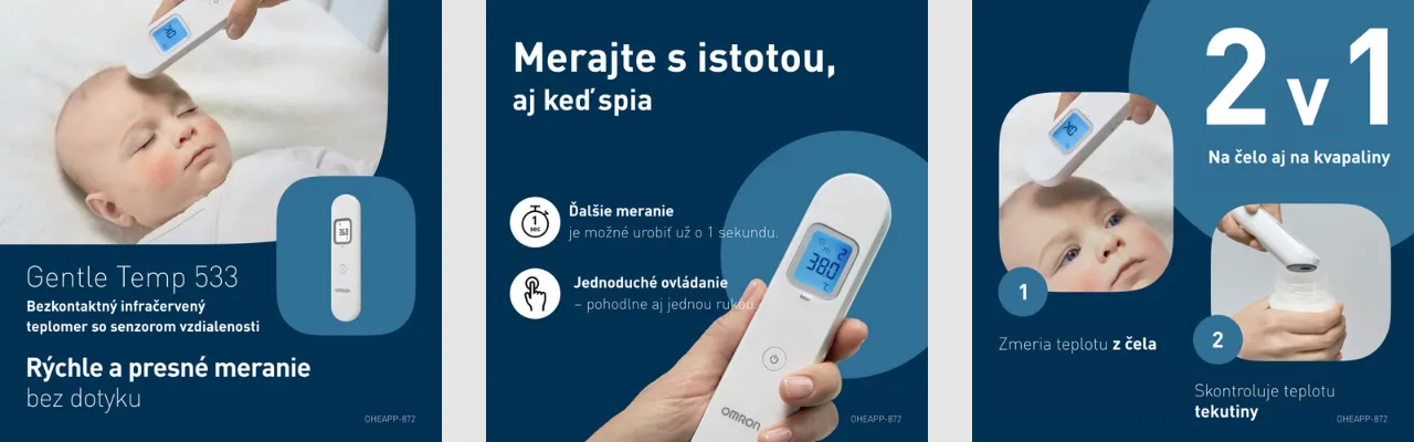 Teplomer OMRON Gentle Temp 730