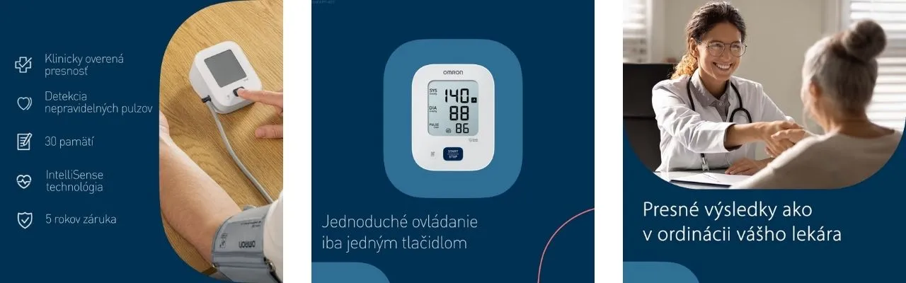 banner tlakomer OMRON M2 Essentials