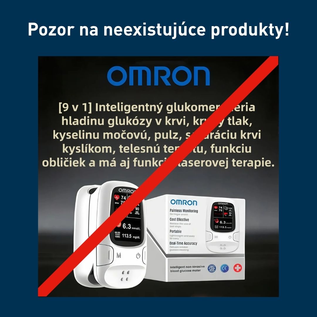 D�le�it� upozornenie: OMRON nepon�ka �neinvaz�vny glukomer�!