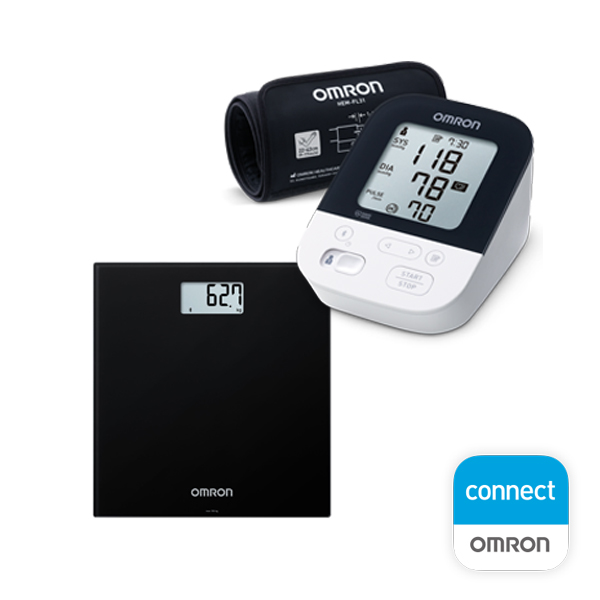 Set tlakomer OMRON M4 Intelli IT + váha OMRON HN300T2 Intelli IT