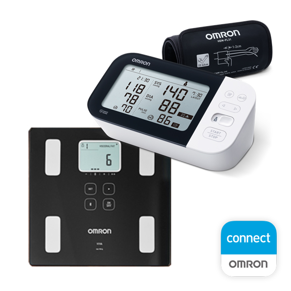 Set tlakomer OMRON M7 Intelli IT + váha OMRON Viva
